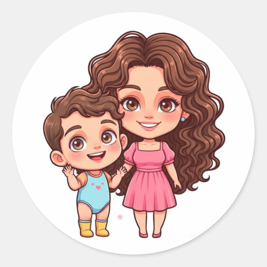 Mother's Day Celebration ラウンドシール (正面)