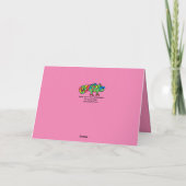 Mother's Day Chameleon Pink Card カード (裏面)