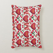 Mother's day cherry bow pattern gift  アクセントクッション (正面(垂直))