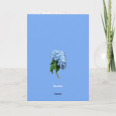 Mothers Day Custom Message Floral  招待状 (裏面)
