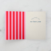 Mother's Day Custom Photo Bright Floral Garden カード (内部)