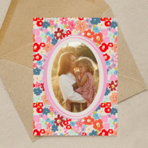 Mother's Day Custom Photo Bright Floral Garden