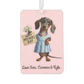 Mother's Day Dachshund カーエアーフレッシュナー (裏面)
