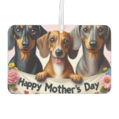 Mother's Day Dachshund カーエアーフレッシュナー (裏面)
