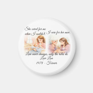 Mother's Day Elders Care  Throw Pillow マグネット
