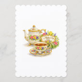 Mother's Day Elegant Tea Party  招待状 (裏面)