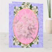 Mother's Day Elegant Vintage Beautiful  サンキューカード (裏面)