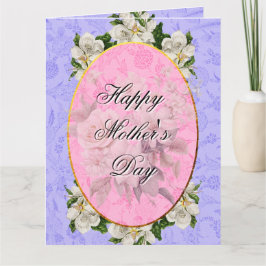 Mother's Day Elegant Vintage Beautiful  サンキューカード