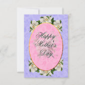 Mother's Day Elegant Vintage Beautiful サンキューカード (正面)