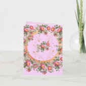 Mother's Day English Garden Floral カード (裏面)