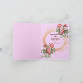 Mother's Day English Garden Floral カード (内部)