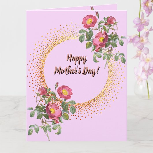 Mother's Day English Garden Floral カード