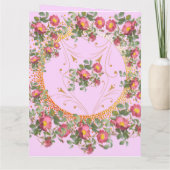 Mother's Day English Garden Floral カード (裏面)