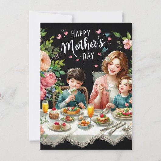 Mother's Day Family Brunch  招待状 (裏面)