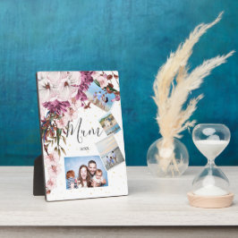 Mothers Day Family Burgundyフローラ写真 フォトプラーク
