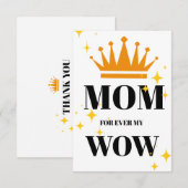 Mothers Day Flat サンキューカード (正面/裏面)