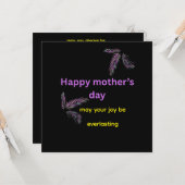 mother's day flat greeting card カード (正面/裏面インサイチュ)