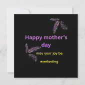 mother's day flat greeting card カード (正面)
