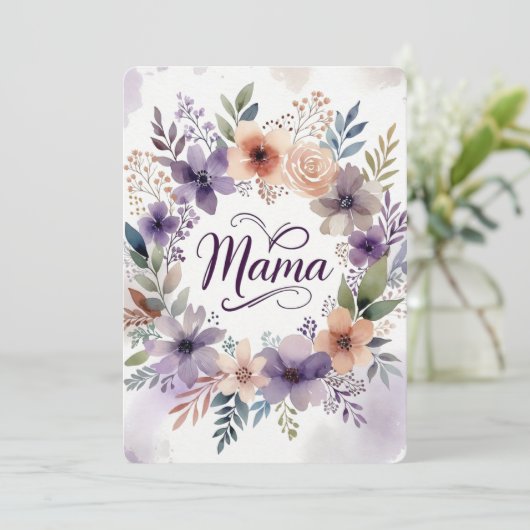 Mother's day Flat Greeting Card カード (スタンド正面)