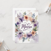 Mother's day Flat Greeting Card カード (正面/裏面インサイチュ)
