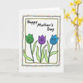 Mothers Day Flowers For Wife Card カード (黄色い花)