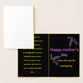 mother's day foil greeting card 箔カード (ディスプレー)