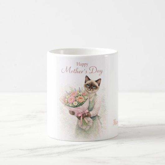 Mother's Day for Cat lovers コーヒーマグカップ (中央)