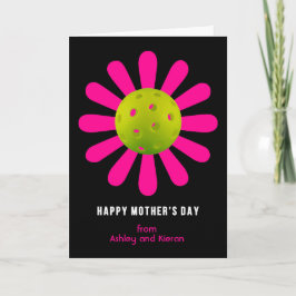 Mother's Day for Pickleball Mom, black カード