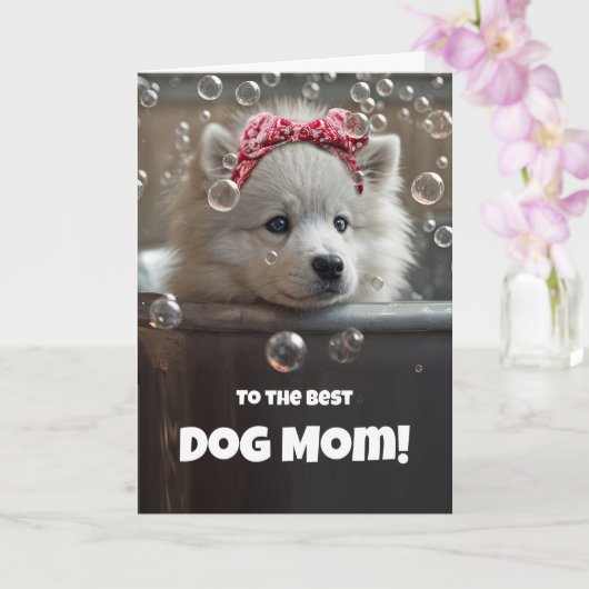Mothers Day from Pet Dog Fur Baby Cute カード (蘭)