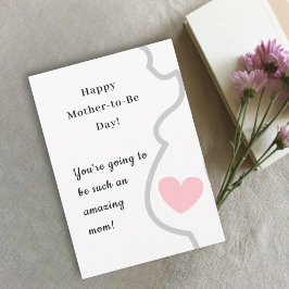 mothers day from the baby bump pregnant mom カード
