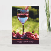 Mothers Day General Rose Wine and Roses  カード (正面)