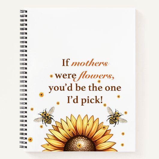 Mother's Day Gift-Spiral Notebook & Sketchbook ノートブック (正面)