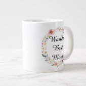 Mother's Day Gift: "World's Best Mom" ジャンボコーヒーマグカップ (正面右)
