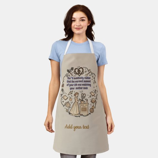 mother's day gifts エプロン (着用した状態)