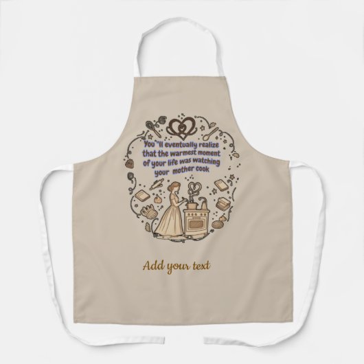 mother's day gifts エプロン (正面)
