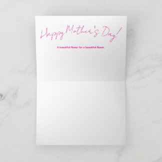 Mother's Day Greeting Card Julia Rose Peony サンキューカード