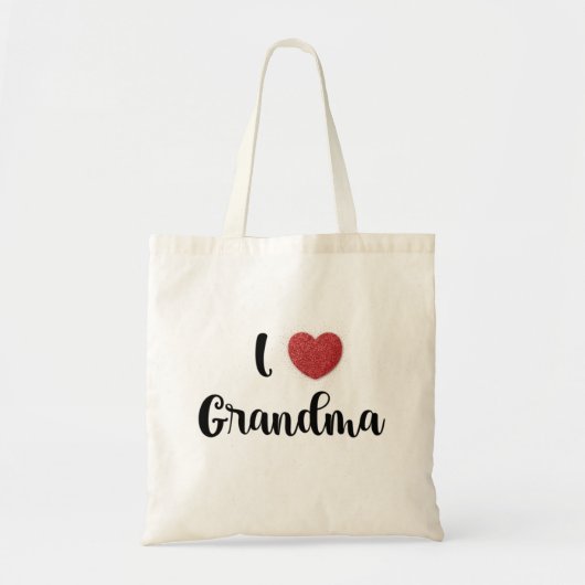 Mother's Day I Love Grandmom Heart Explosion Gift  トートバッグ (正面)