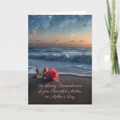 Mothers Day in Remembrance of your Mother Rose カード (正面)