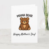 Mother's Day Mama Bear カード (正面)
