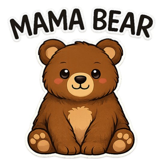 Mother's Day Mama Bear カード