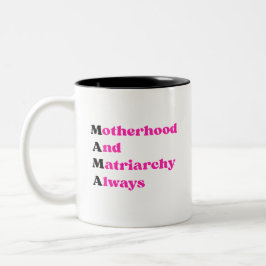 Mother's Day Mama Feminist Motherhood & Matriarchy ツートーンマグカップ