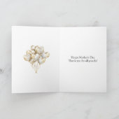 Mother's Day Mom Daughter Brunette カード (内部)