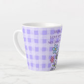 Mothers Day, Mom Love With No Days Off,Modern カフェラテマグ (左アングル)