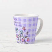 Mothers Day, Mom Love With No Days Off,Modern カフェラテマグ (右アングル)