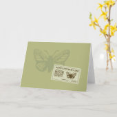 Mother's Day Moth Card 1 カード (黄色い花)