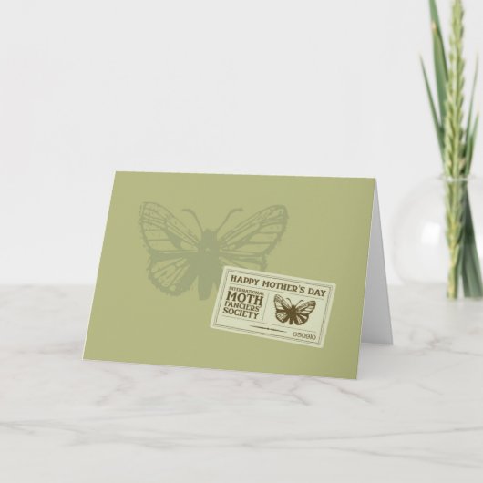 Mother's Day Moth Card 1 カード (正面)