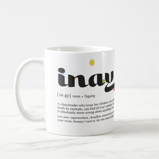 Mother's Day Mug — Mom Definition コーヒーマグカップ (左)