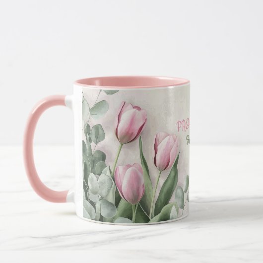 Mother's Day Mug Text "MOM" "Since 1972" マグカップ (左)