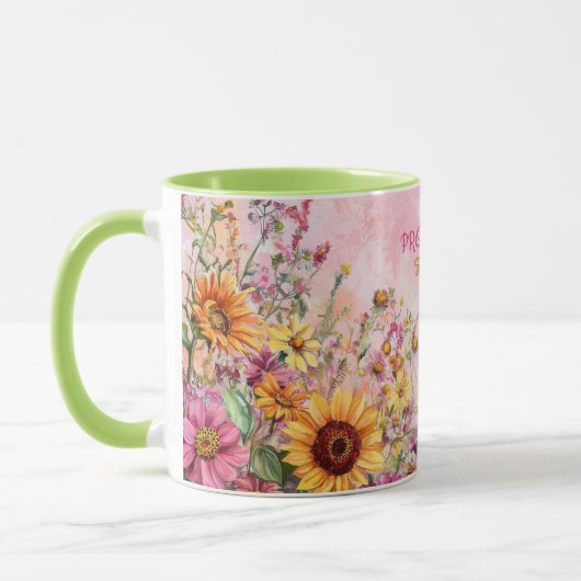 Mother's Day Mug Text "MOM" "Since 1972" マグカップ (左)