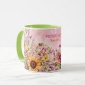 Mother's Day Mug Text "MOM" "Since 1972" マグカップ (正面左)